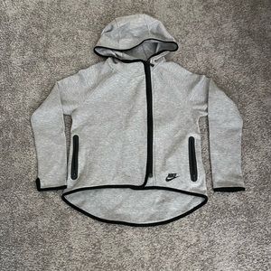 Gray Nike kids zip up hoodie